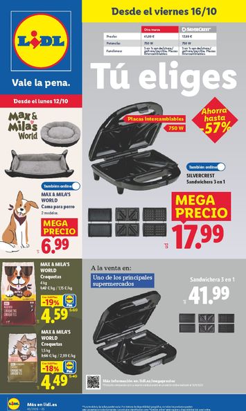 Folleto Lidl - Lidl - Bazar del 12/10 al 18/10 - página 1