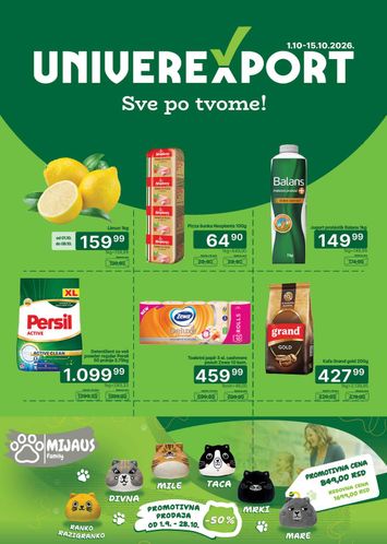 Katalog Univerexport - Univerexport od 01.10 do 15.10 - strana 1