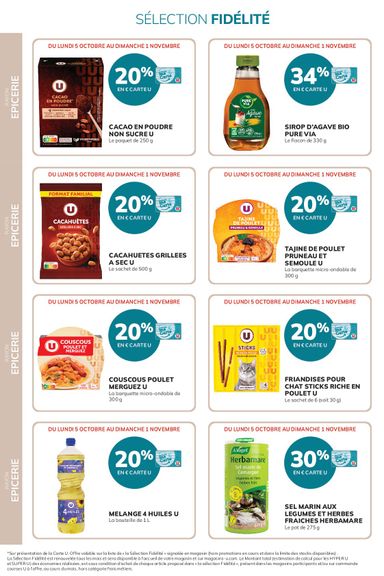 Catalogue Super U - Super U - Ma sélection Carte U valable dès le 05/10 au 01/11 - page 26
