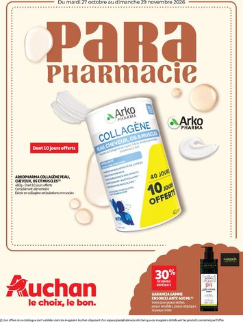 Folder Auchan - Auchan - Parapharmacie, beauté van 27/10 tot 29/11 - side 1