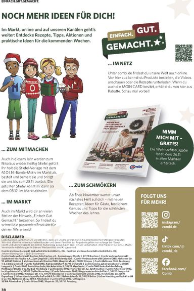 Prospekt Combi - Combi - Besondere Momente gültig ab 26.10. bis 29.11. - seite 38
