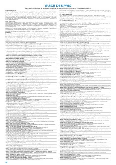 Catalogue Carrefour Market - Carrefour Market - Séjours & Circuits valable dès le 14/08 au 30/10 - page 58