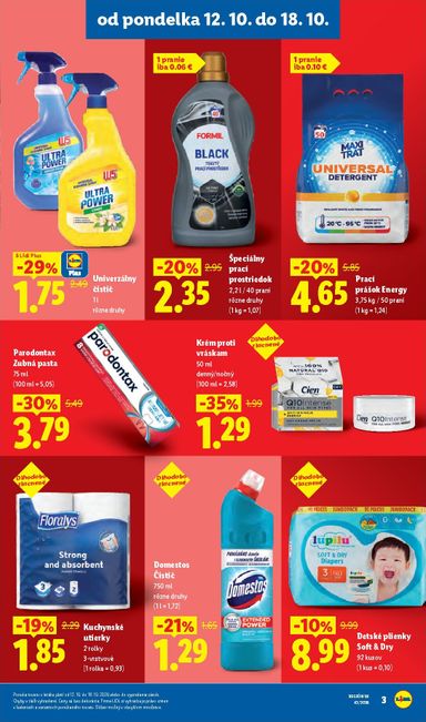 Leták Lidl - Lidl - Ešte viac extra akcií od 12.10. do 18.10. - strana 3