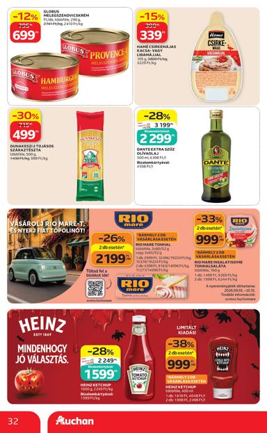 Akciós újság Auchan - Auchan Hipermarket érvényes 10.22.-tól 10.28.-ig - 32 oldal