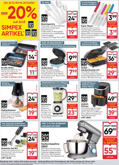 Maximarkt-Flugblatt - Maximarkt gültig ab 22.10. bis 28.10. - seite 22