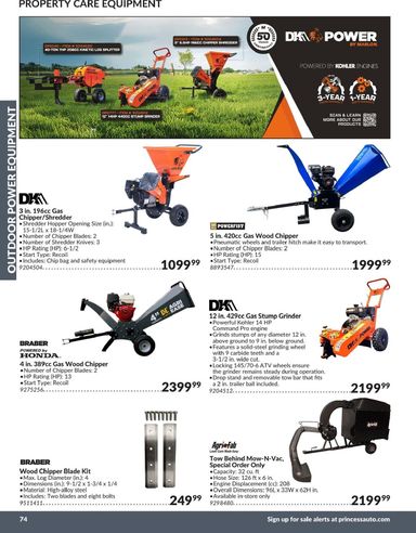 Flyer Princess Auto - Princess Auto - Outdoor Power Equipment valid since 04-21 until 12-31 - page 26