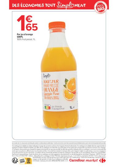 Catalogue Carrefour Market - Carrefour Market - Premier Prix Simpl valable dès le 03/11 au 22/11 - page 12