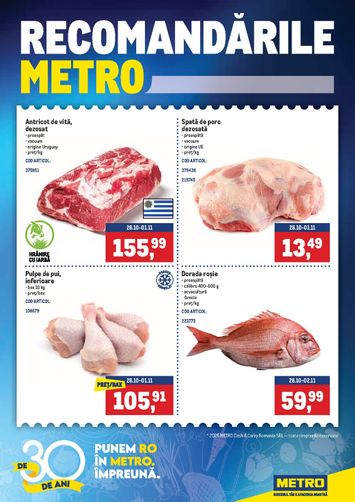 Catalogul Metro - Metro - Recomandari de la 26.10. până la 01.11. - pagina 1