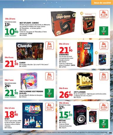 Folder Auchan - Auchan - Jouets de Noël van 16/10 tot 06/12 - side 99