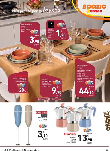 Volantino Spazio Conad - Spazio Conad - Speciale Casa Calda valido dal 16/10 al 12/11 - pagina 13