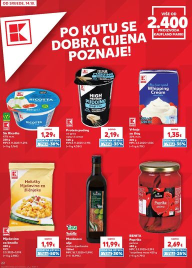 Katalog Kaufland - Kaufland - Ti si naš broj 1 vrijedi od 14.10. do 20.10. - stranica 22