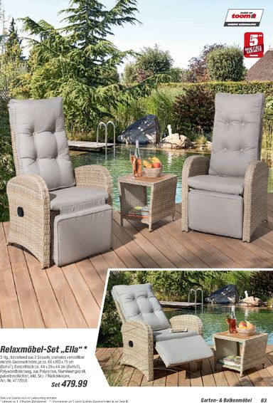 Prospekt toom - Toom - Gartenmöbel & Solar-Leuchten gültig ab 01.03. bis 31.12. - seite 63