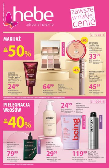 Gazetka Hebe - Hebe od 21.10. do 04.11. - strona 1
