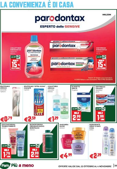 Volantino Pam - Pam - Occasioni Extra valido dal 22/10 al 04/11 - pagina 30