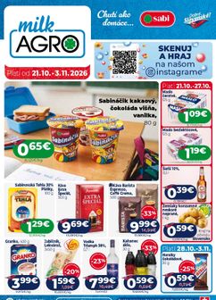 Milk Agro leták platný od stredy 21.10.