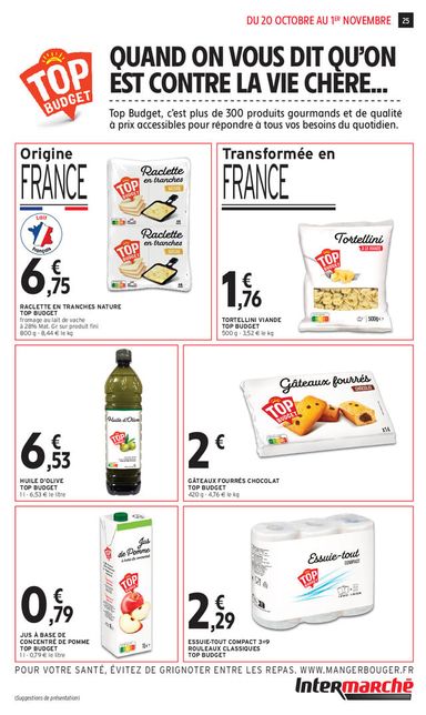 Catalogue Intermarché - Intermarché Hyper valable dès le 20/10 au 01/11 - page 25