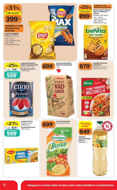 Akciós újság Auchan - Auchan szupermarket érvényes 10.29.-tól 11.04.-ig - 8 oldal
