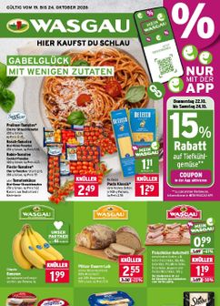 WASGAU-Prospekt von Montag 19.10.