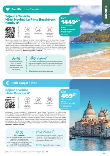 Catalogue Carrefour Market - Carrefour Market - Séjours & Circuits valable dès le 14/08 au 30/10 - page 53