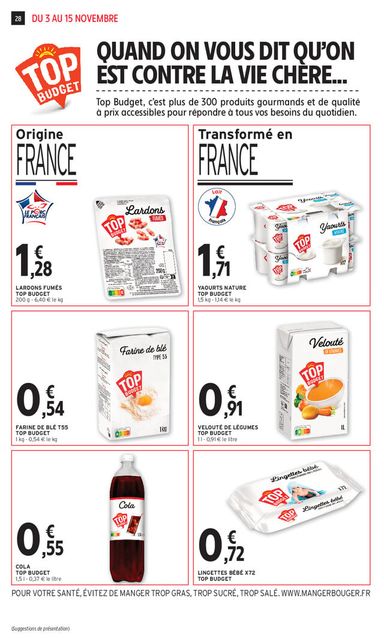 Catalogue Intermarché - Intermarché valable dès le 03/11 au 15/11 - page 28