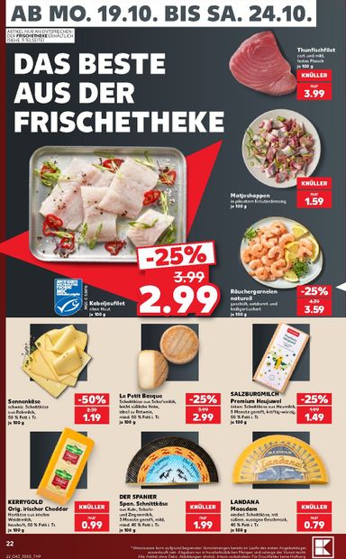 Leták Kaufland Německo - Kaufland Německo od 19.10. do 24.10. - strana 22