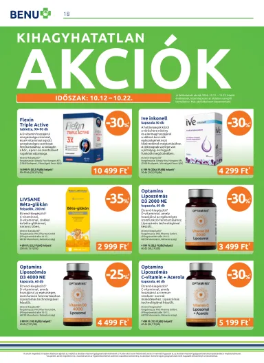 Akciós újság Benu - Benu érvényes 10.01.-tól 10.31.-ig - 18 oldal