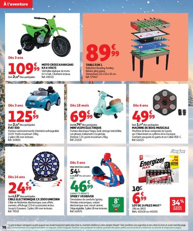 Catalogue Auchan - Auchan - Jouets de Noël valable dès le 16/10 au 06/12 - page 78