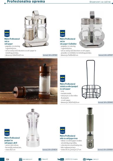 Katalog Metro - Metro - Poslovna rješenja - Trattoria vrijedi od 04.03. do 31.12. - stranica 104