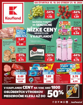 Leták Kaufland - Kaufland od 15.10. do 21.10. - strana 1
