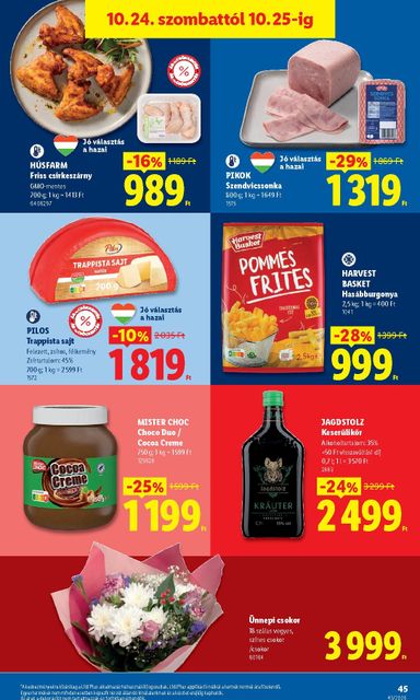 Akciós újság Lidl - Lidl érvényes 10.22.-tól 10.28.-ig - 45 oldal