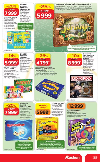 Akciós újság Auchan - Auchan Hipermarket érvényes 10.22.-tól 11.25.-ig - 35 oldal