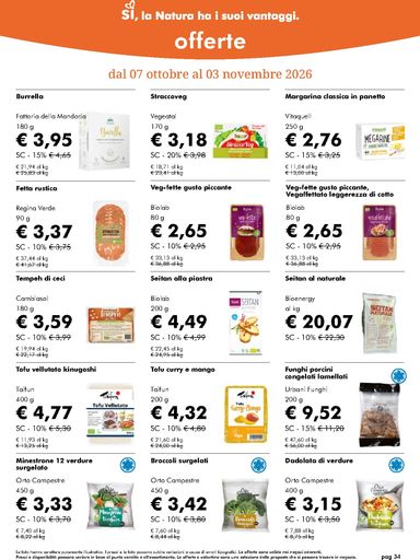 Volantino NaturaSì - NaturaSì valido dal 07/10 al 03/11 - pagina 34