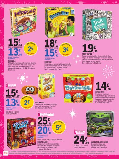 Catalogue E.Leclerc - E.Leclerc - Jouets valable dès le 13/10 au 05/12 - page 110