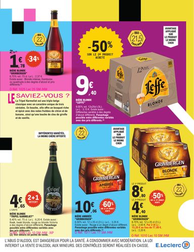 Catalogue E.Leclerc - E.Leclerc - Foire à la bière valable dès le 13/10 au 24/10 - page 5