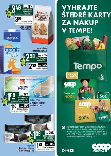 Leták COOP Jednota - COOP Jednota - Tempo od 29.10. do 04.11. - strana 5
