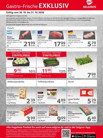 Prospekt Selgros - Selgros - Gastro Angebote gültig ab 26.10. bis 31.10. - seite 1