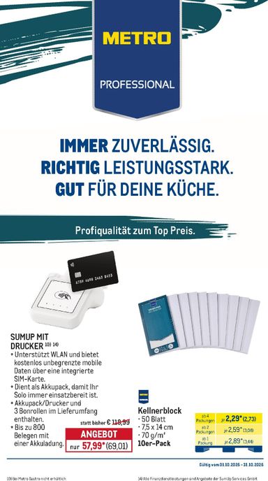Prospekt METRO - Metro - Monats-Menü gültig ab 01.10. bis 31.10. - seite 38