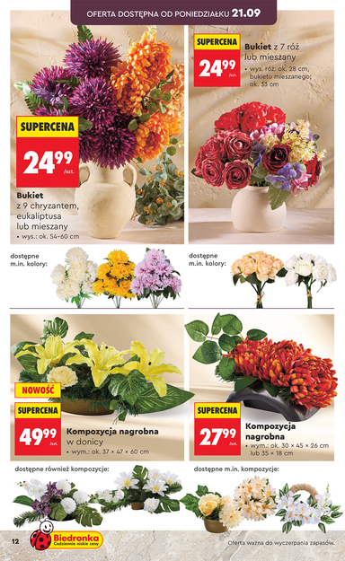 Leták Biedronka - Biedronka - Znicze od 21.09. do 31.10. - strana 12