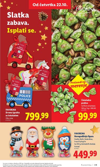 Katalog Lidl - Lidl - Favorina od 22.10 do 31.12 - strana 25