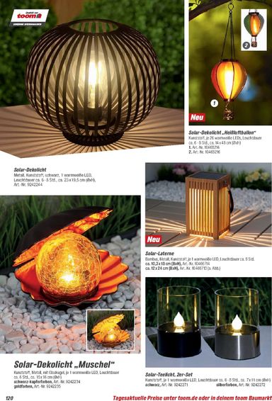 Prospekt toom - Toom - Gartenmöbel & Solar-Leuchten gültig ab 01.03. bis 31.12. - seite 120