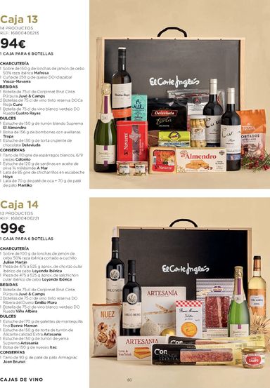 Folleto El Corte Inglés - El Corte Inglés - Cestas de Navidad del 09/10 al 25/12 - página 80