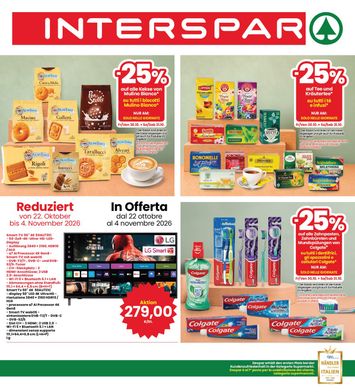 Volantino Interspar - INTERSPAR - Deutch valido dal 22/10 al 04/11 - pagina 1