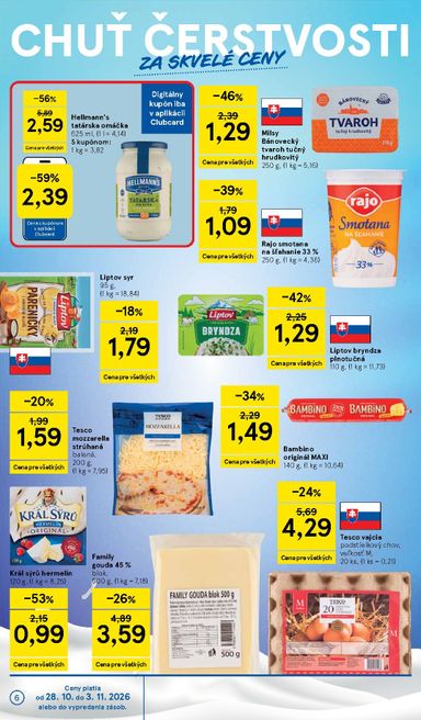 Leták Tesco - Tesco supermarket od 28.10. do 03.11. - strana 6