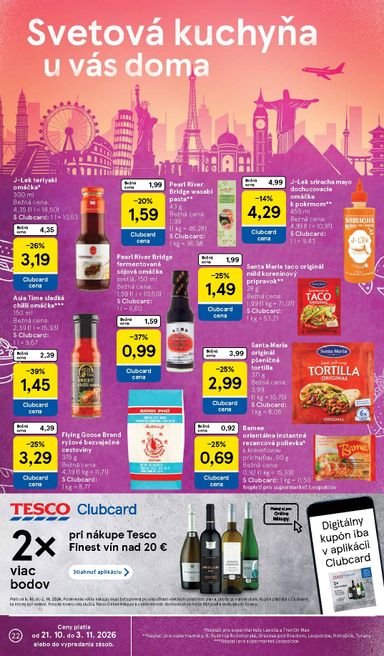 Leták Tesco - Tesco supermarket od 21.10. do 27.10. - strana 22