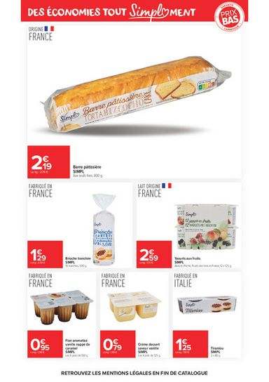 Catalogue Carrefour Market - Carrefour Market - Premier Prix Simpl valable dès le 03/11 au 22/11 - page 5