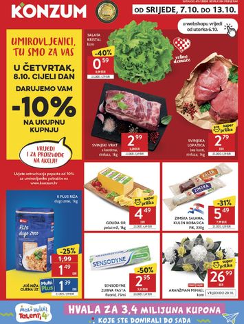 Katalog Konzum - Konzum vrijedi od 07.10. do 13.10. - stranica 1