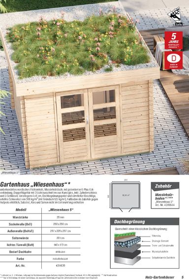 Prospekt toom - Toom - Gartenhäuser & Carports gültig ab 01.03. bis 31.12. - seite 5