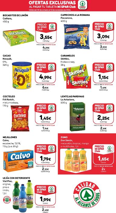 Folleto SPAR - SPAR - Club del 30/10 al 12/11 - página 2