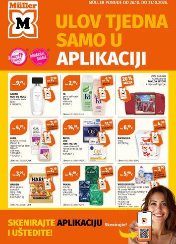 Katalog Müller - Müller vrijedi od 26.10. do 31.10. - stranica 1