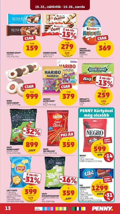 Akciós újság PENNY - PENNY érvényes 10.22.-tól 10.28.-ig - 17 oldal